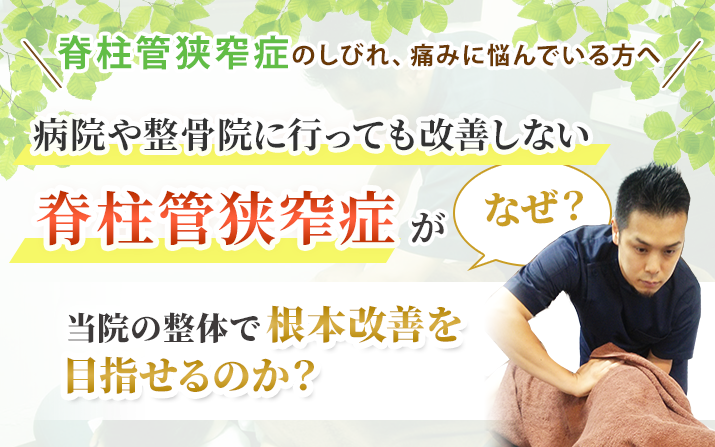 脊柱管狭窄症がなぜ当院の整体で根本改善を目指せるのか?